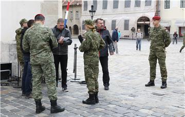 Markov trg, pripreme za sutrašnje obilježavanje Dana nezavisnoti