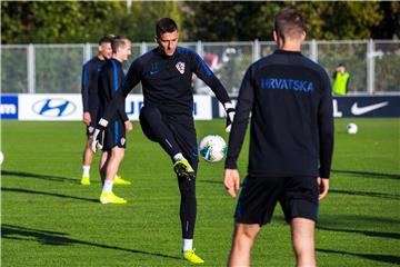 Hrvatska nogometna reprezentacija odradila drugi trening prije utakmice Hrvatska - Mađarska