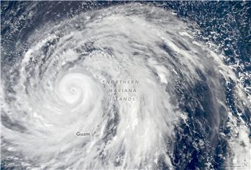 SPACE PACIFIC OCEAN SUPER TYPHOON HAGIBIS