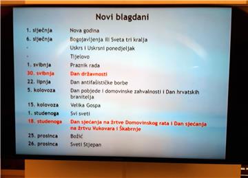 Plenković: Novi kalendar omogućit će da se izbjegnu nedoumice i nedorečenosti