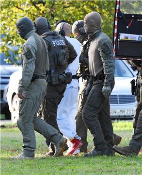 Aftermath of Halle synagogue attack in Germany