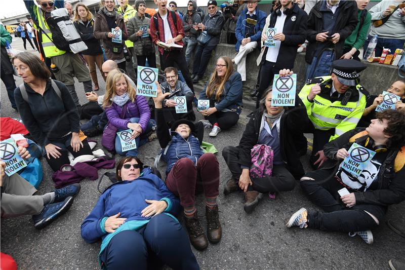 BRITAIN EXTINCTION REBELLION PROTESTS