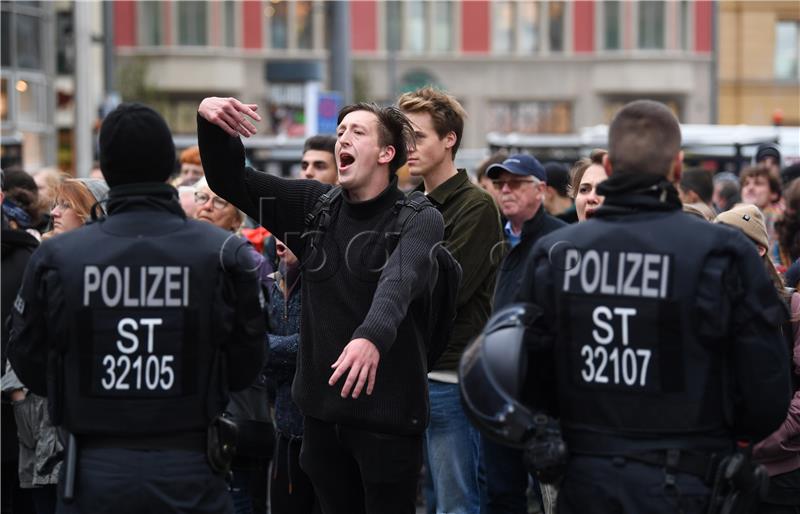 Aftermath of Halle synagogue attack in Germany