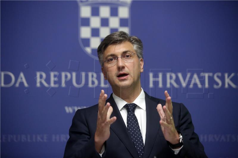 Plenković održao konferenciju za medije 