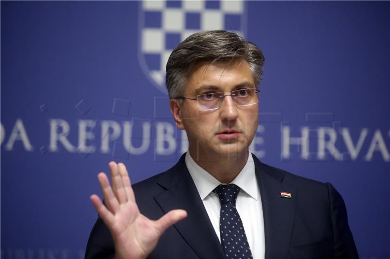 Plenković održao konferenciju za medije 