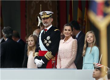 SPAIN NATIONAL DAY PARADE ROYALTY