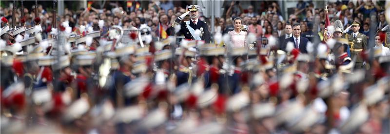 SPAIN NATIONAL DAY PARADE ROYALTY