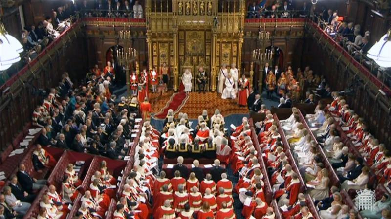 BRITAIN PARLIAMENT QUEEN OPENING VOTE