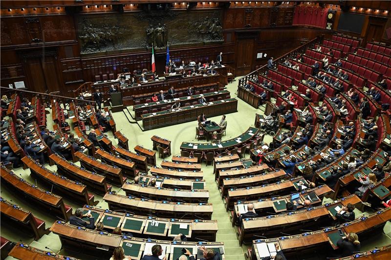 ITALY PARLIAMENT TURKEY SYRIA MILITARY OPERATION