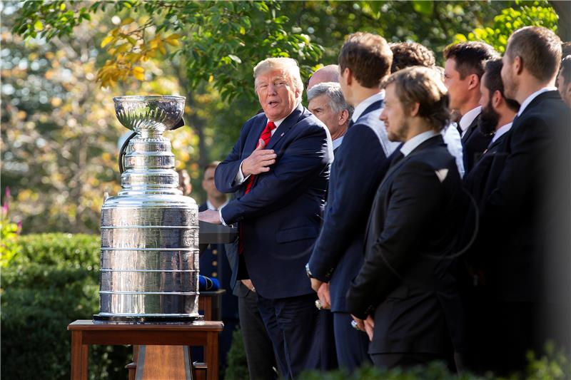 USA TRUMP WHITE HOUSE HOCKEY NHL