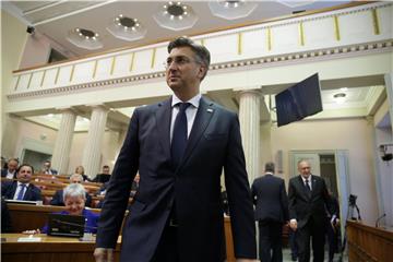  Premijer Plenković u Saboru podnosi godišnje izvješče o radu vlade