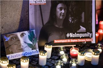 GERMANY MOURNING MALTESE JOURNALIST