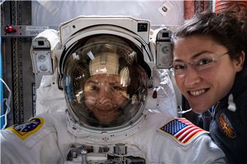 SPACE ISS ALL FEMALE SPACEWALK