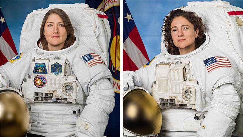 SPACE ISS ALL FEMALE SPACEWALK