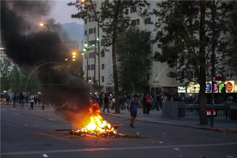 CHILE PROTESTS TRANSPORT