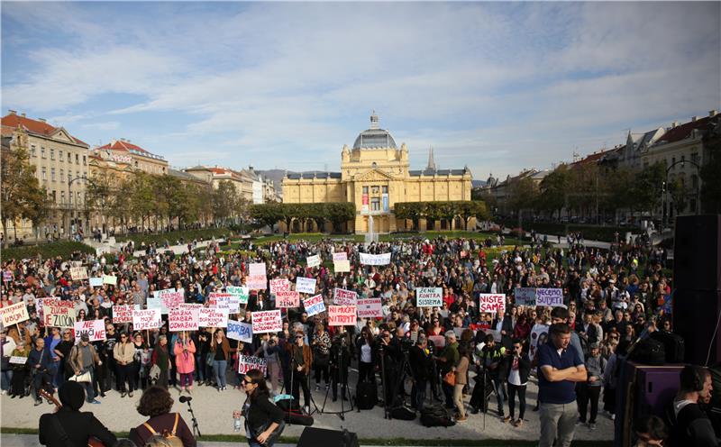 Protest held in support of victims of sexual violence