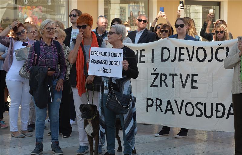 Zadrani na prosvjedu "Pravda za djevojčice"