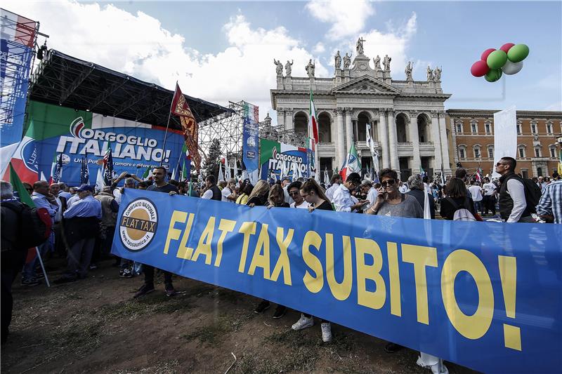 ITALY PARTIES LEAGUE PARTY PROTEST