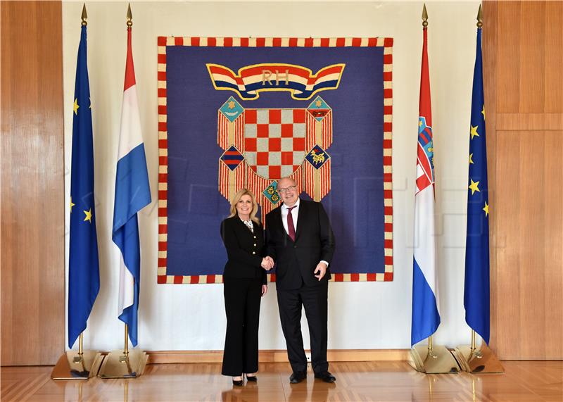 Croatian president meets with visiting German minister for economic affairs and energy