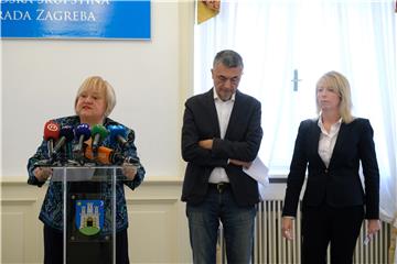 Konferencija za medije Anke Mrak Taritaš vezana uz 28. sjednicu Gradske skušštine Grada Zagreba