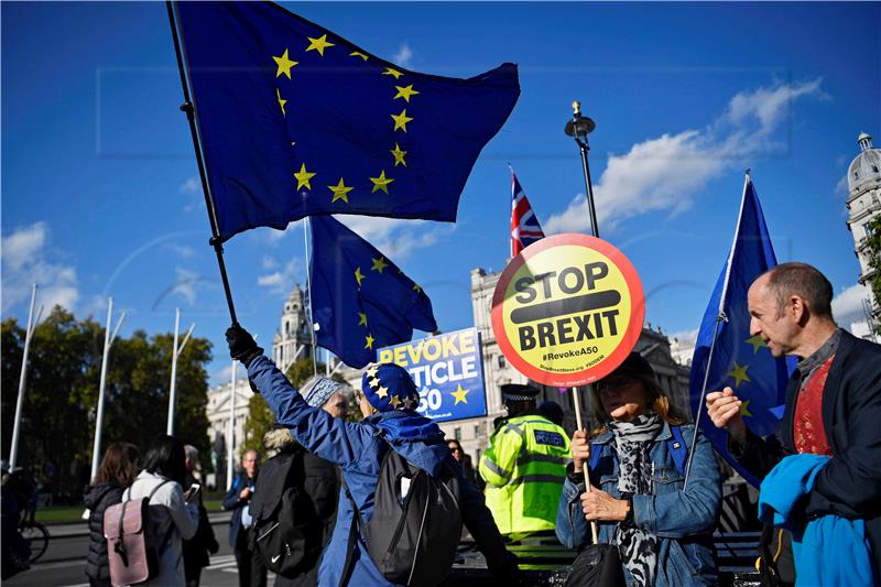 BRITAIN PROTEST PARLIAMENT BREXIT DEBATE