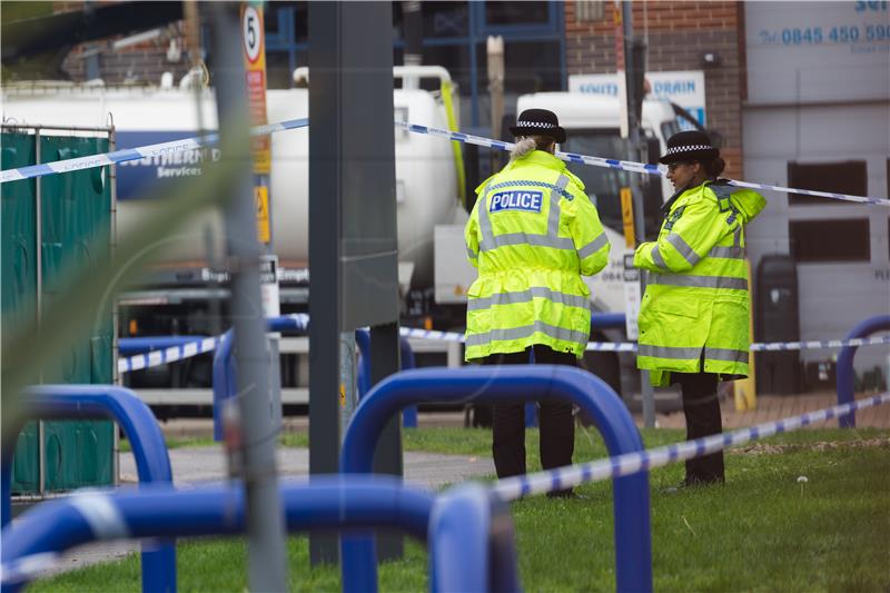 BRITAIN CRIME BODIES LORRY