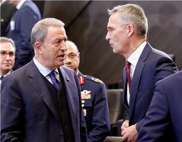 BELGIUM NATO DEFENSE MINISTERS MEETING