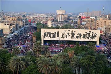 IRAQ PROTESTS IN BAGHDAD