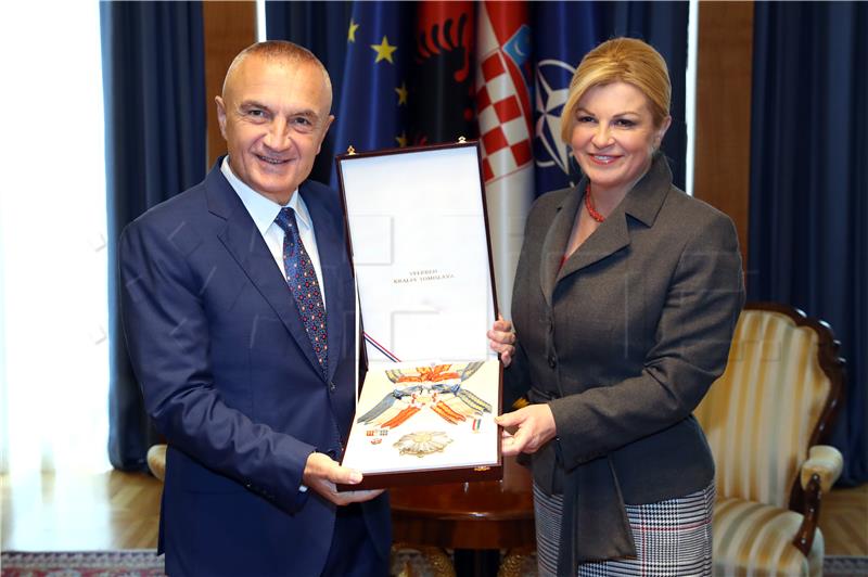 Croatian president supports Albania on EU path