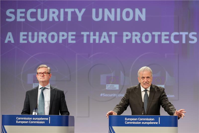 BELGIUM EU SECURITY UNION PRESS CONFERENCE