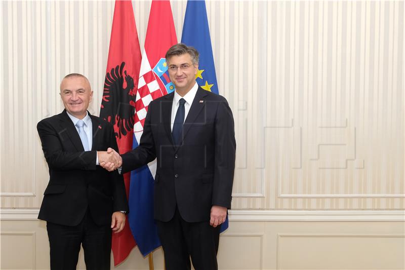 Plenkovic, Meta talk priorities of Croatia's Council of EU presidency