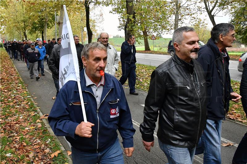 Prosvjed radnika Đure Đakovića