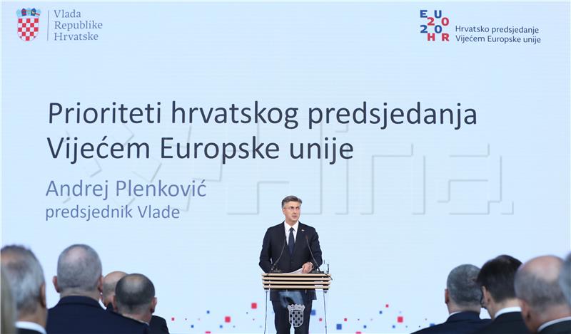 Priorities of Croatia's EU presidency: Europe that develops, connects, protects and is globally influential