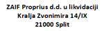 OTS: ZAIF Proprius d.d. u likvidaciji - Obavijest o objavi NAV vrijednosti na dan 30.09.2019.