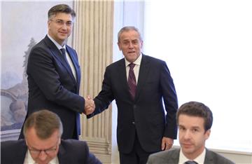 Premijer Plenković susreo se sa gradonačelnikom Milanom Bandićem