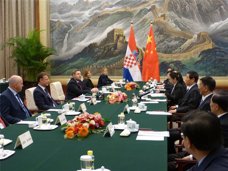 Croatian parliament speaker meets his Chinese counterpart