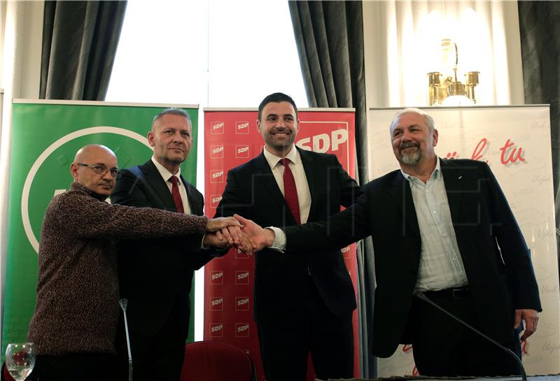 Four opposition parties form SDP-led anti-corruption alliance