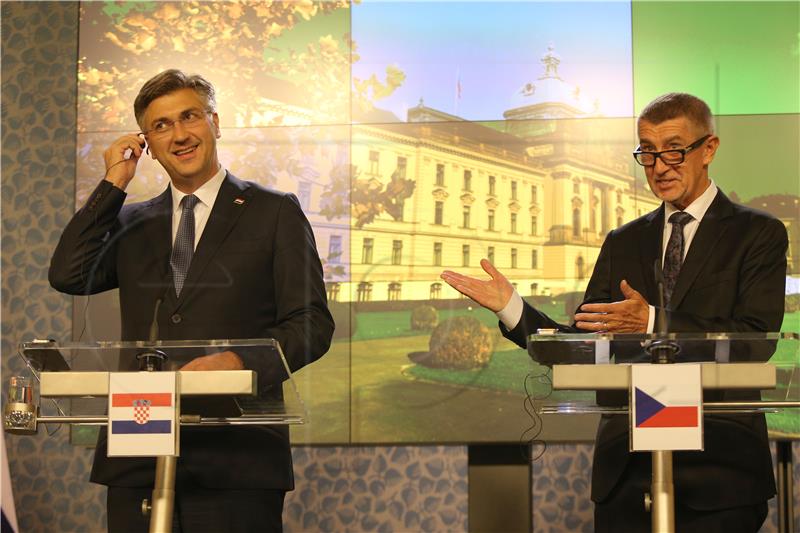 Croatian and Czech PMs meet to discuss European and bilateral issues