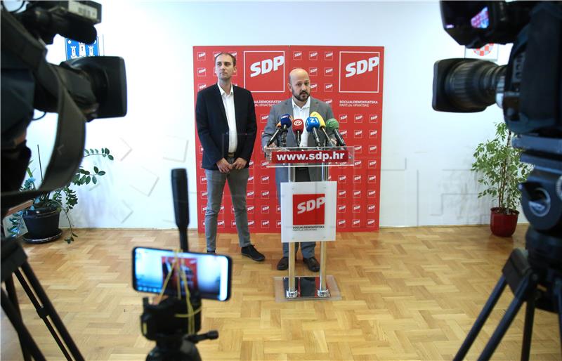 Konferencija za novinare SDP-a Zagreb