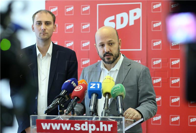 Konferencija za novinare SDP-a Zagreb