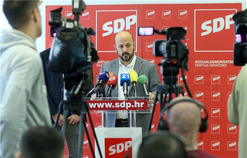 Konferencija za novinare SDP-a Zagreb