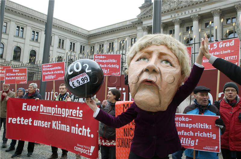 Protest against government's climate policy in Berlin