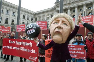 Protest against government's climate policy in Berlin