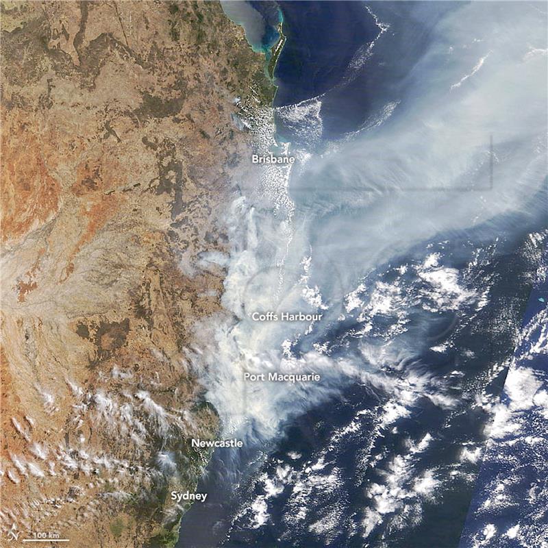 SPACE AUSTRALIA BUSHFIRES