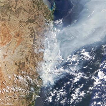 SPACE AUSTRALIA BUSHFIRES