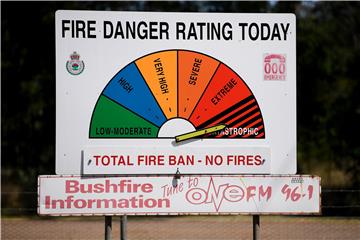 Out of control bushfires in New South Wales