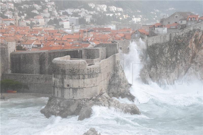 Olujno nevrijeme u Dubrovniku