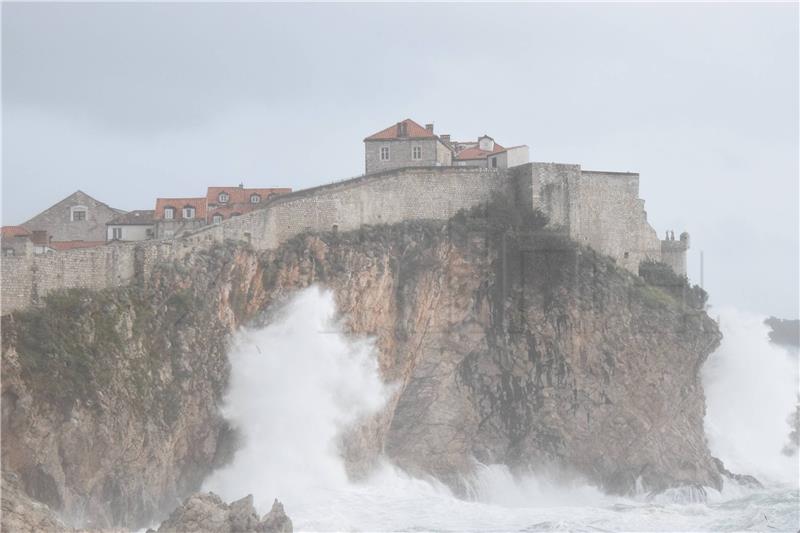 Olujno nevrijeme u Dubrovniku