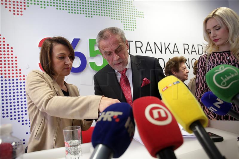 Konferencija za medije Stranke rada i solidarnosti na temu predstojećih predsjedničkih izbora