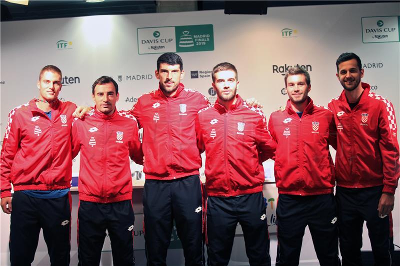 Madrid: Uoči početka Finala Davis cupa održana konferencija za medije hrvatske Davis cup reprezentacije